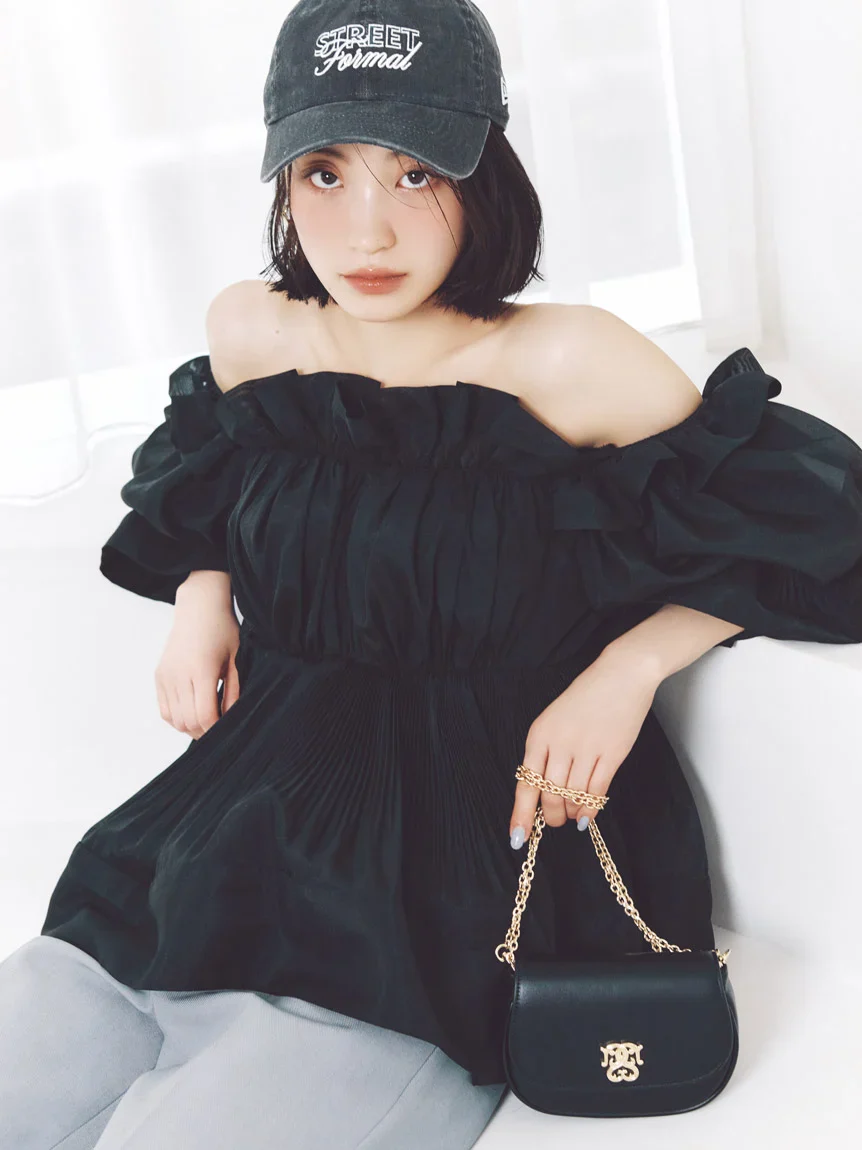 Gathered Frill Tunic Top - Image 5