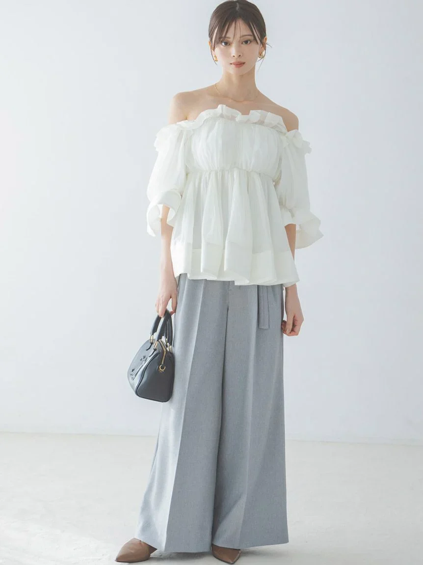 Gathered Frill Tunic Top - Image 6