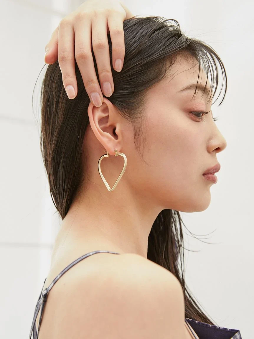 Heart Hoop Earrings - Image 8