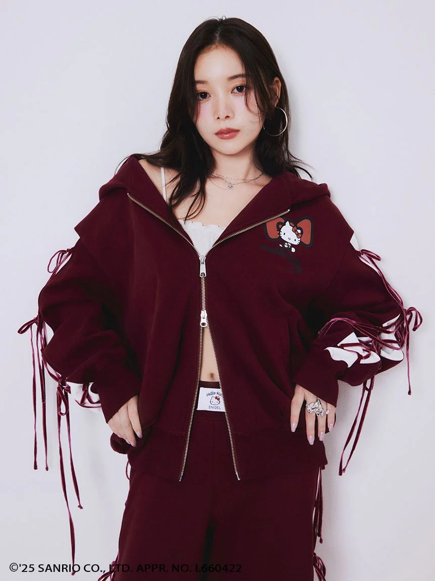 [HELLO KITTY] Lace-Up Pants - Image 5