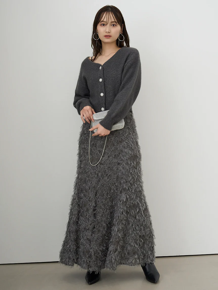 Lace Jacquard Skirt - Image 4