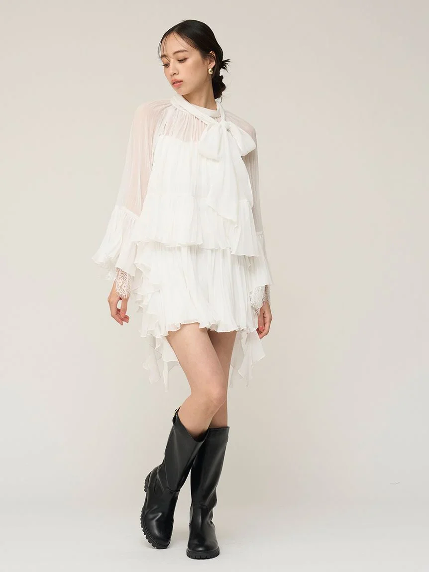 Lace Trim Chiffon Set-Up - Image 31