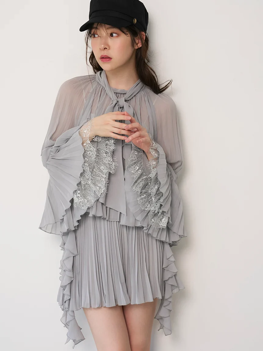 Lace Trim Chiffon Set-Up - Image 5