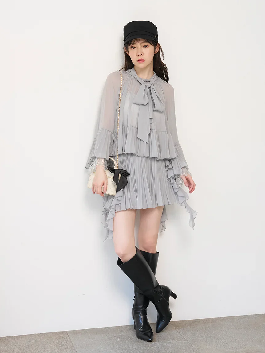 Lace Trim Chiffon Set-Up - Image 6