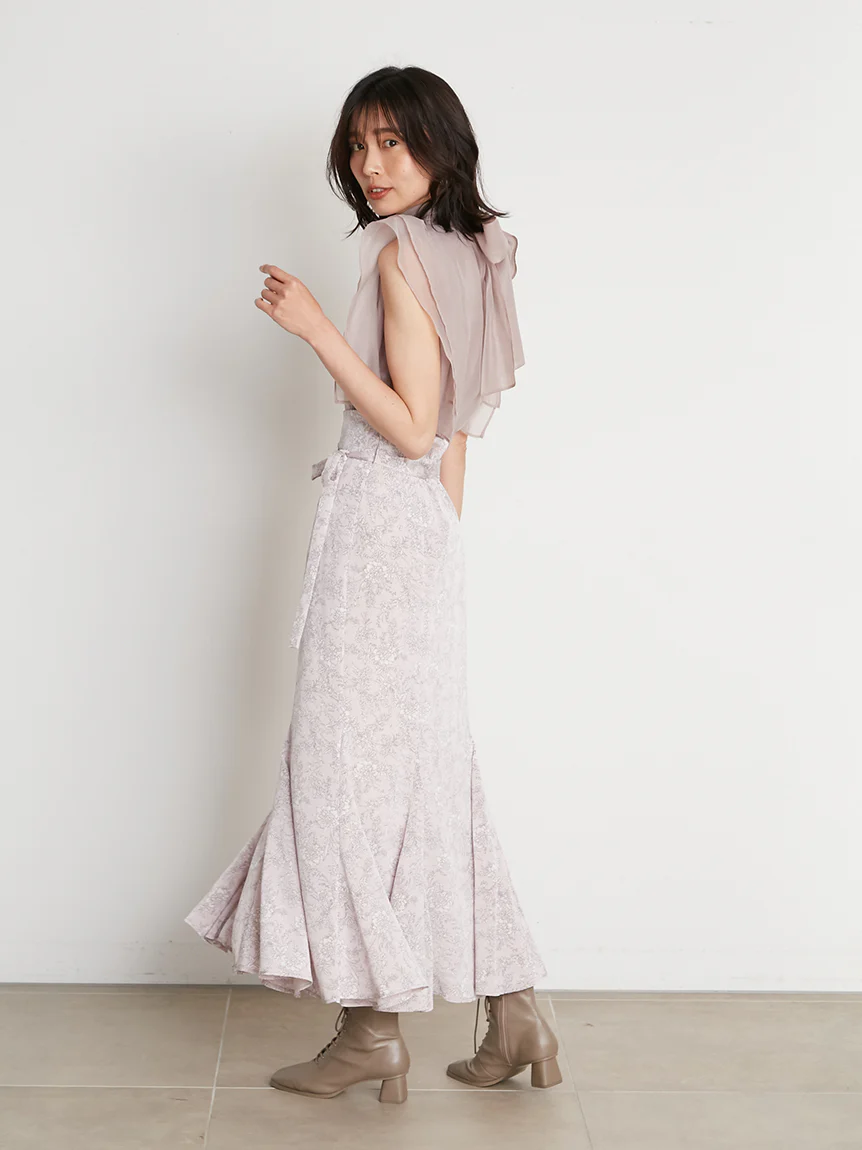 SNIDEL Original Print Mermaid Maxi Skirt - Image 11