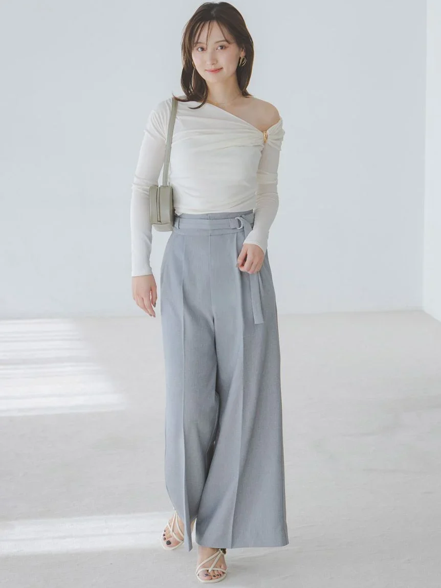 Metal Detail Draped Knit Pullover - Image 5