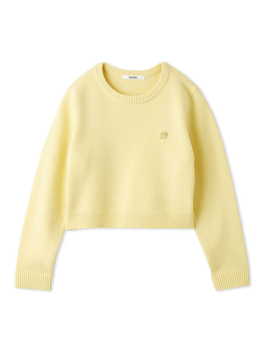 Casual Cropped Knit Sweater - Image 11