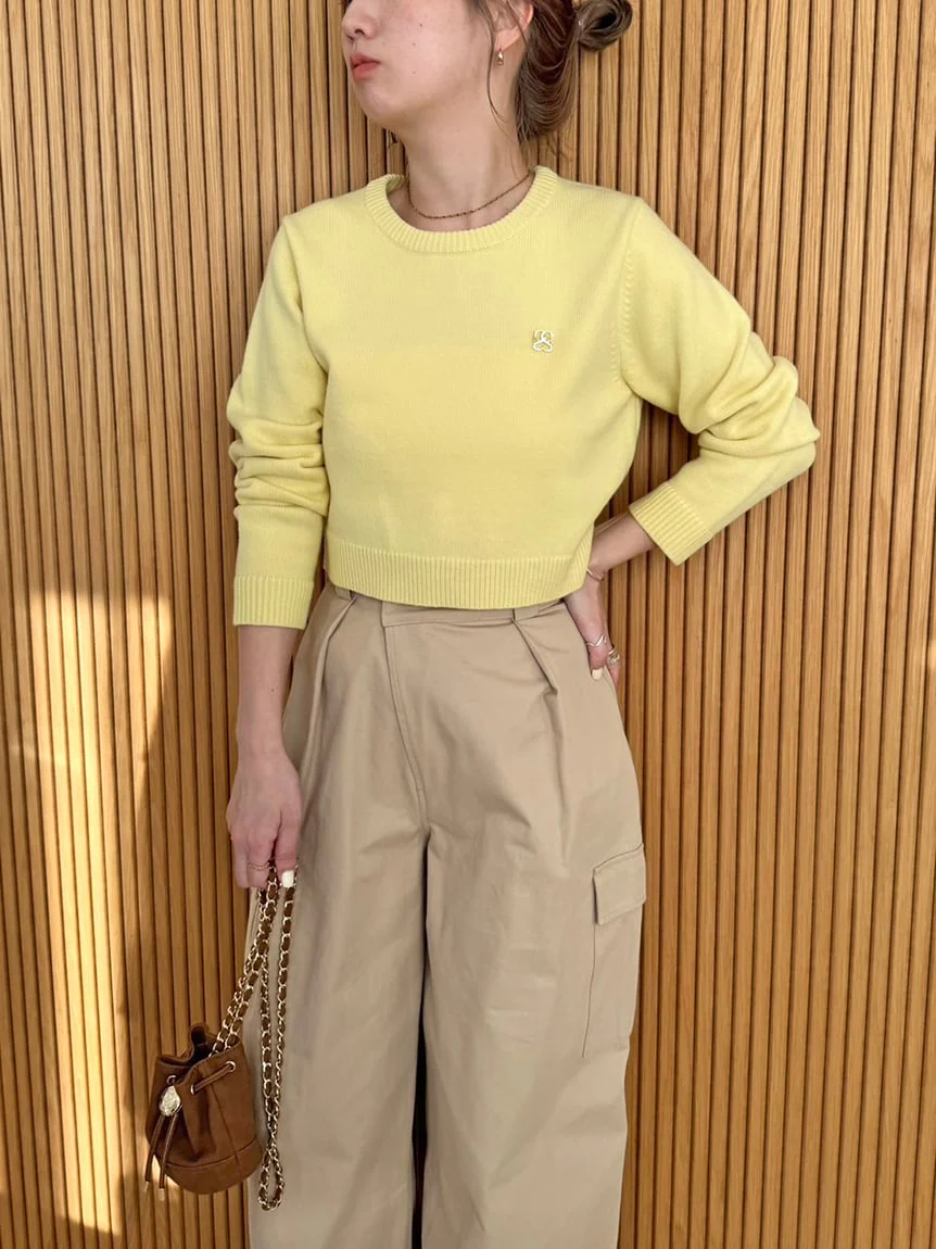 Casual Cropped Knit Sweater - Image 12