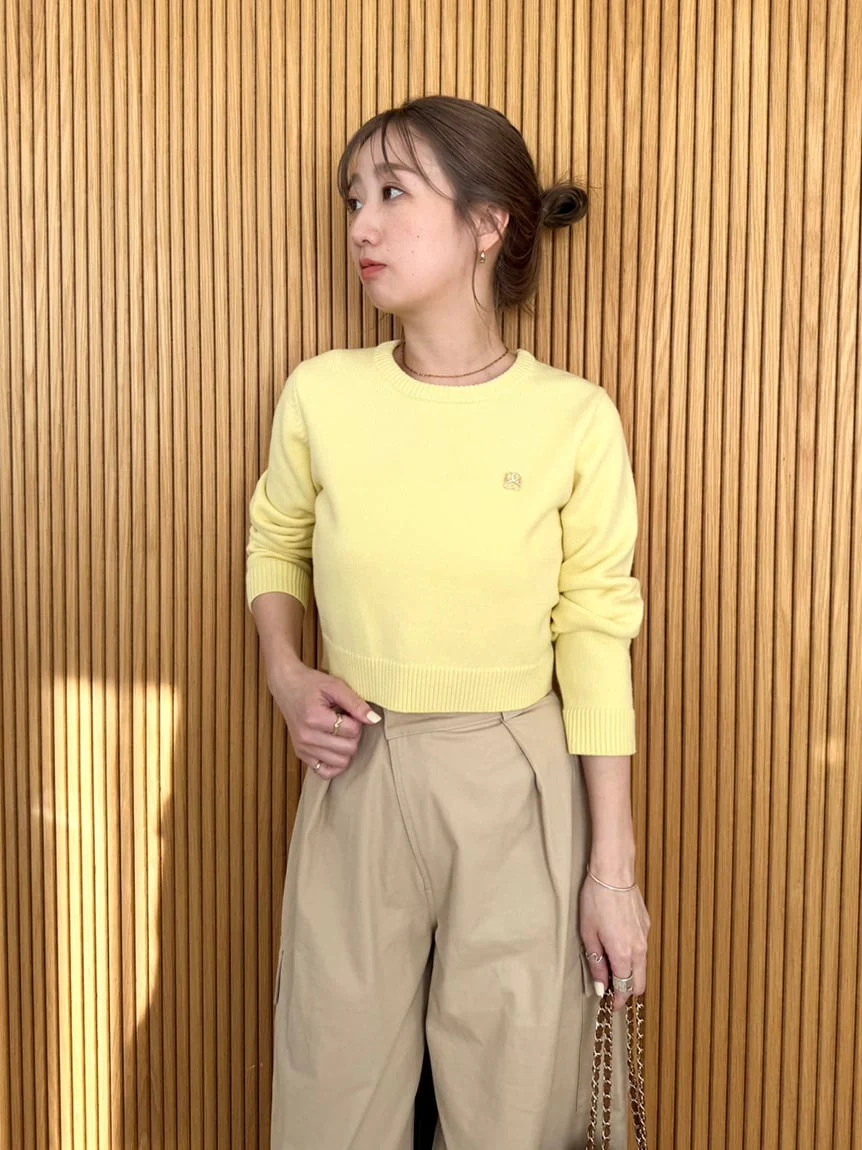 Casual Cropped Knit Sweater - Image 14