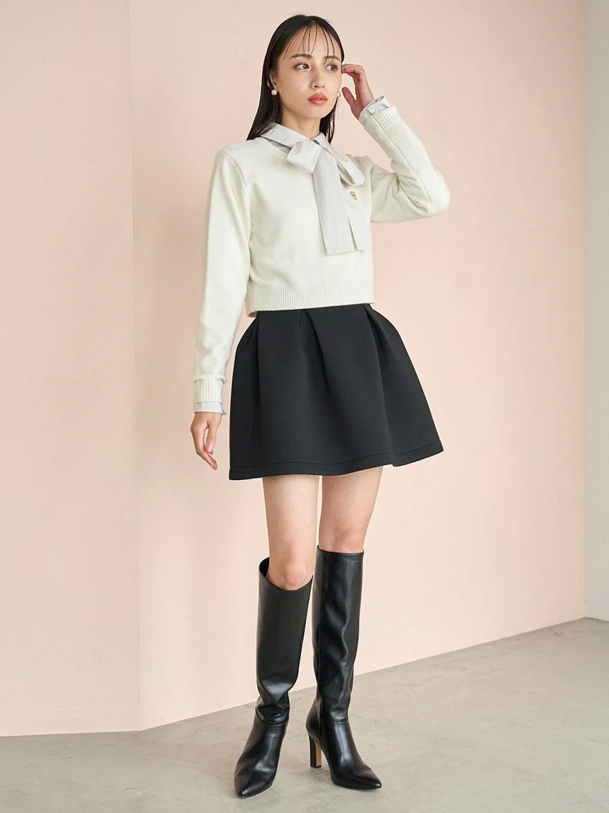 Casual Cropped Knit Sweater - Image 22