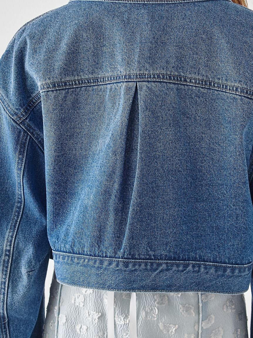 【NY Exclusive】 Cropped Denim Jacket - Image 15