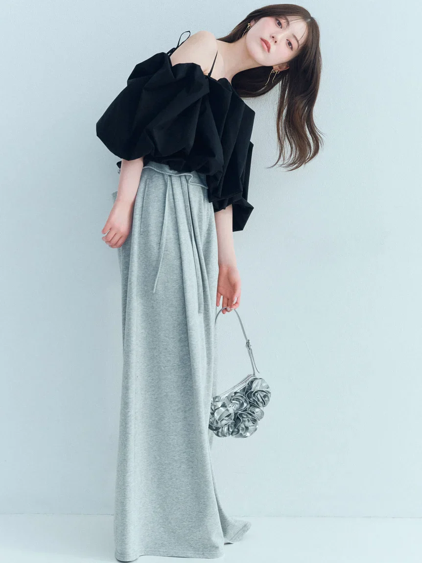 Off-Shoulder Balloon Sleeve Blouse - Image 8