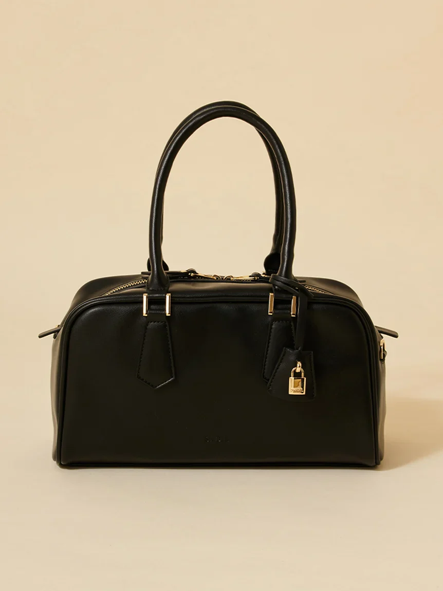 Padlock Charm Boston Bag - Image 5