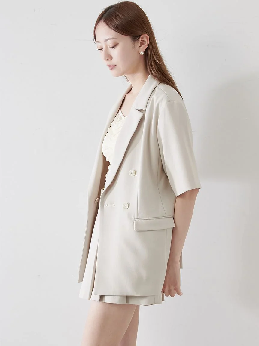 Pleated Skirt Shorts With Belt - Image 26