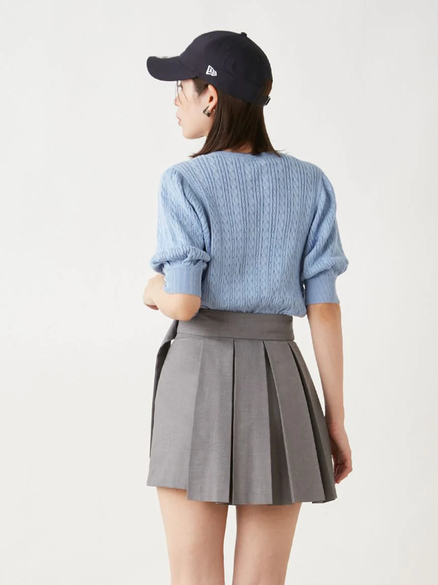 Pleated Wrapped Skort - Image 12