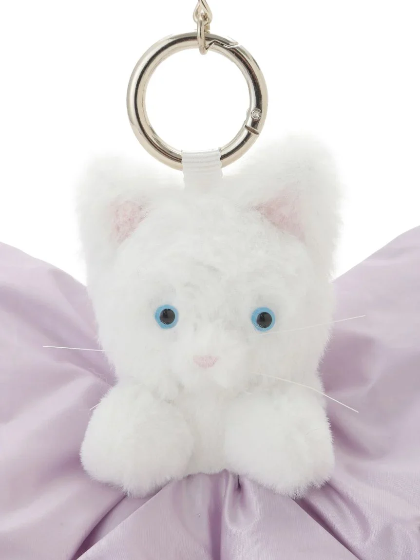 Ribbon Scrunchie with Cat Charm - Image 16