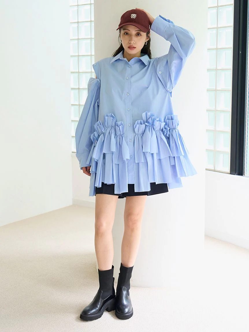 Ribbon Shirt Dress - Image 17