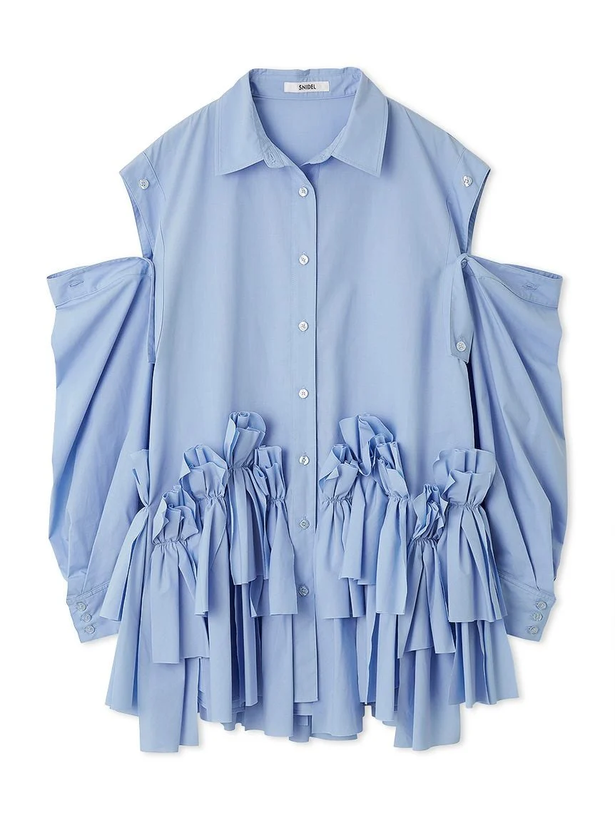 Ribbon Shirt Dress - Image 3