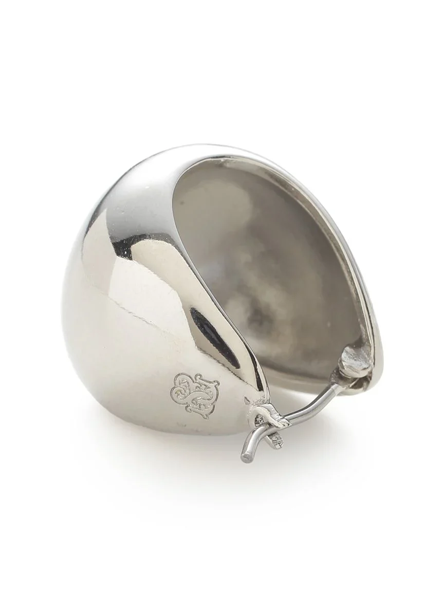 Rounded Drop Hoop Earrings - Image 20