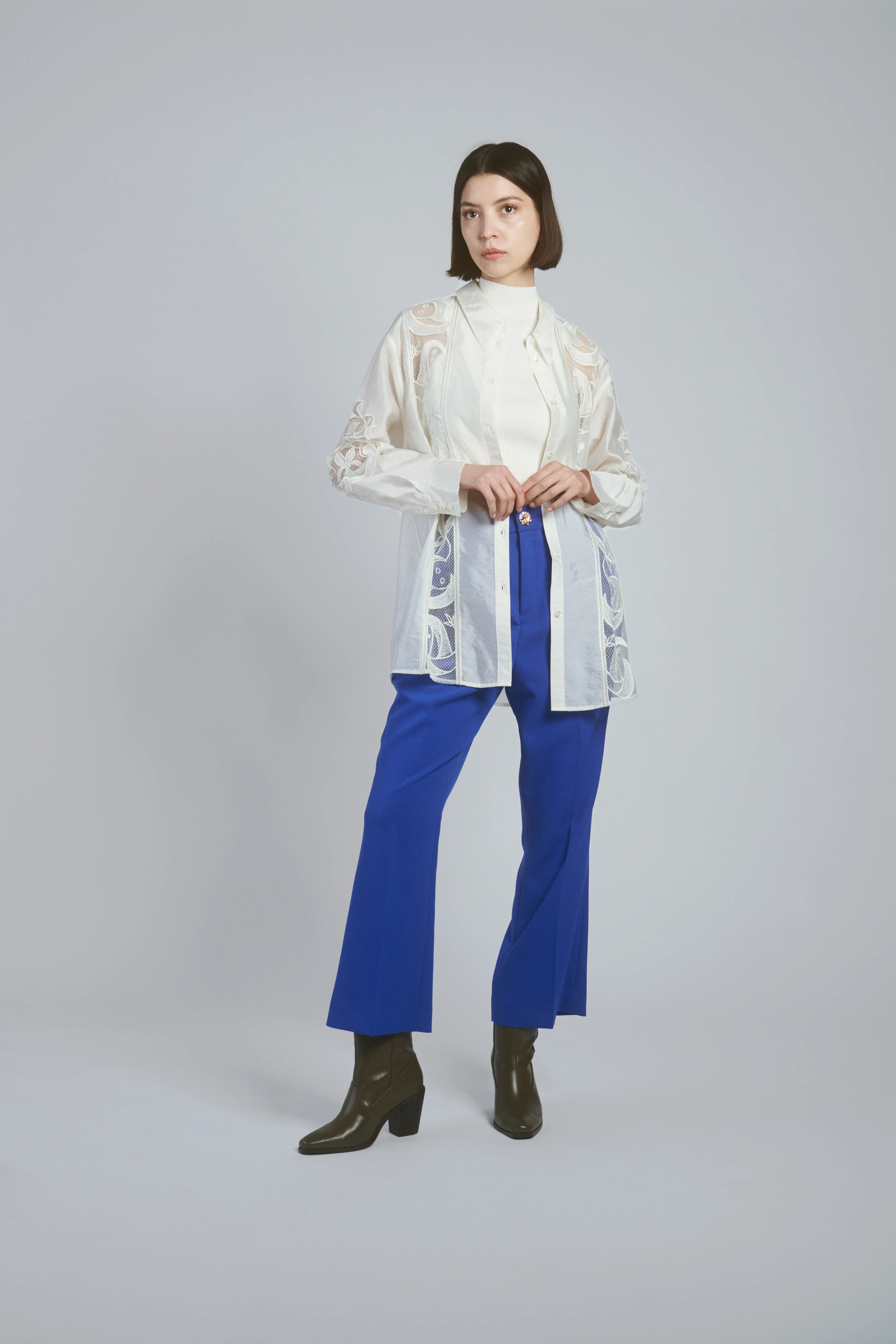 Sheer Embroidered Shirt - Image 5
