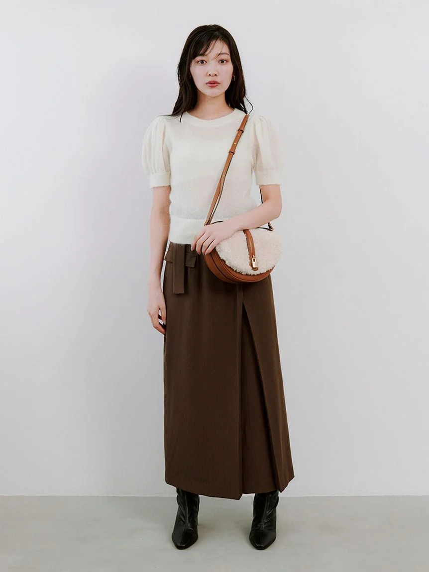 Sheer Mohair Puff Sleeve Knit Pullover - Image 28