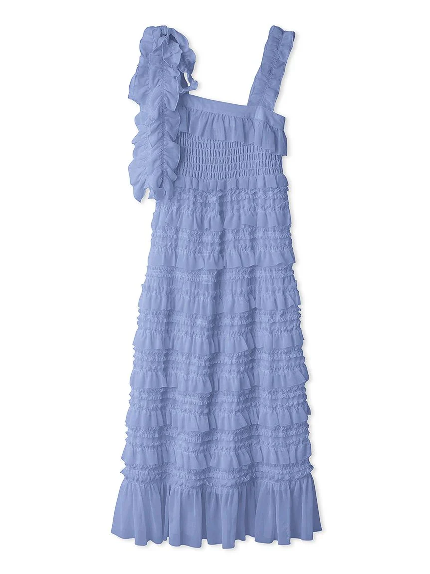 Ruffled Smocked Boho Maxi Dress - Image 3