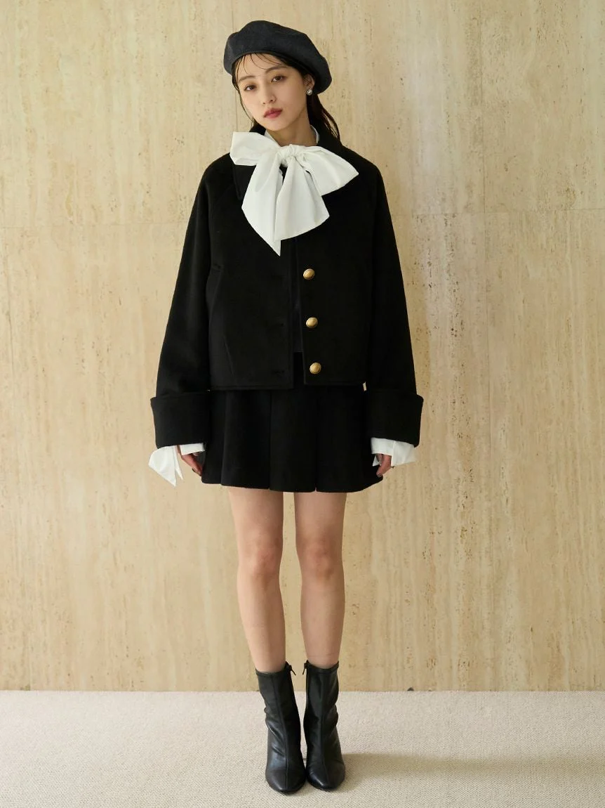 Stand Collar Metal Button Jacket - Image 18