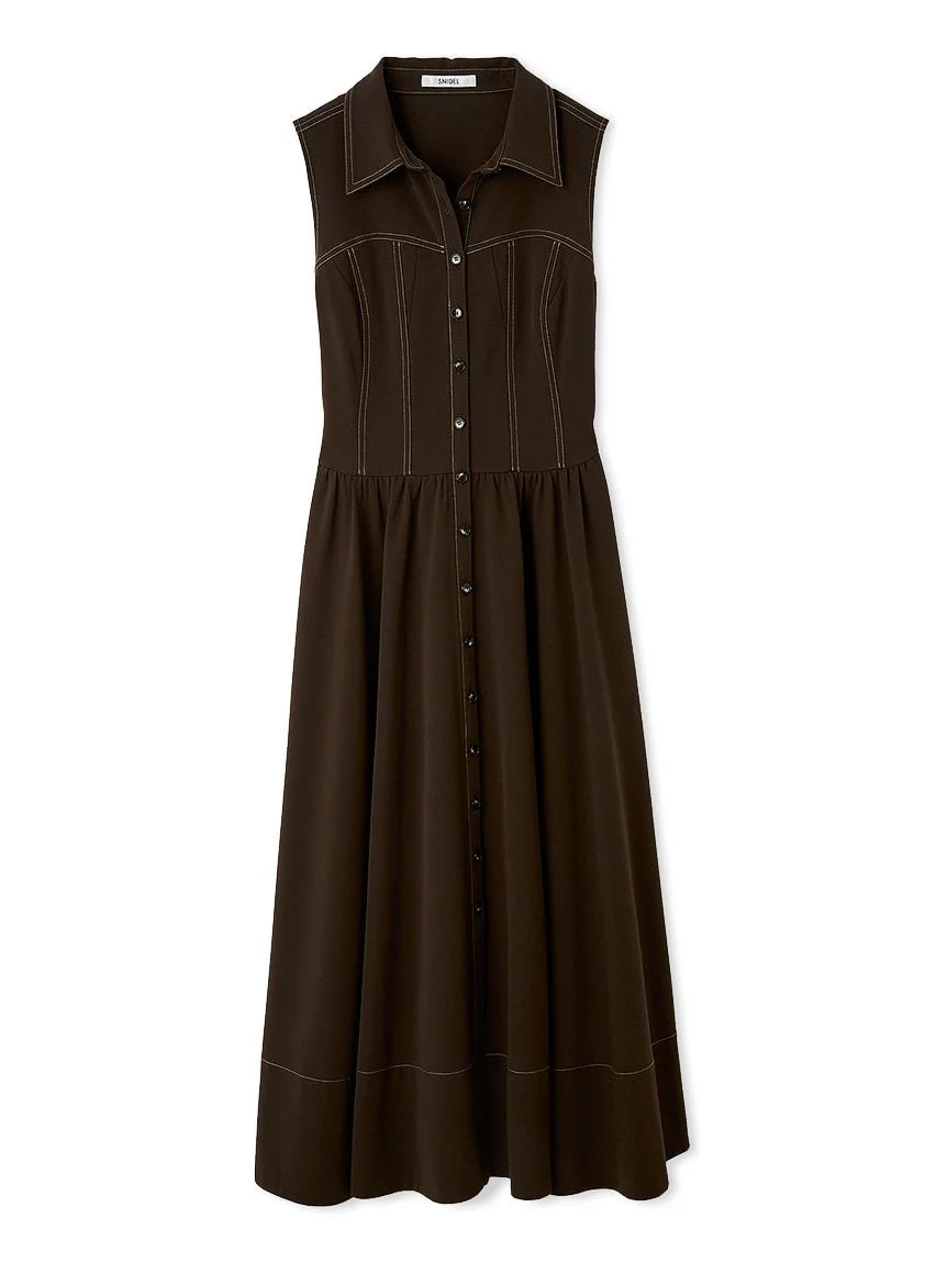 Sustainable Corset Detail Shirt Dress - Image 3