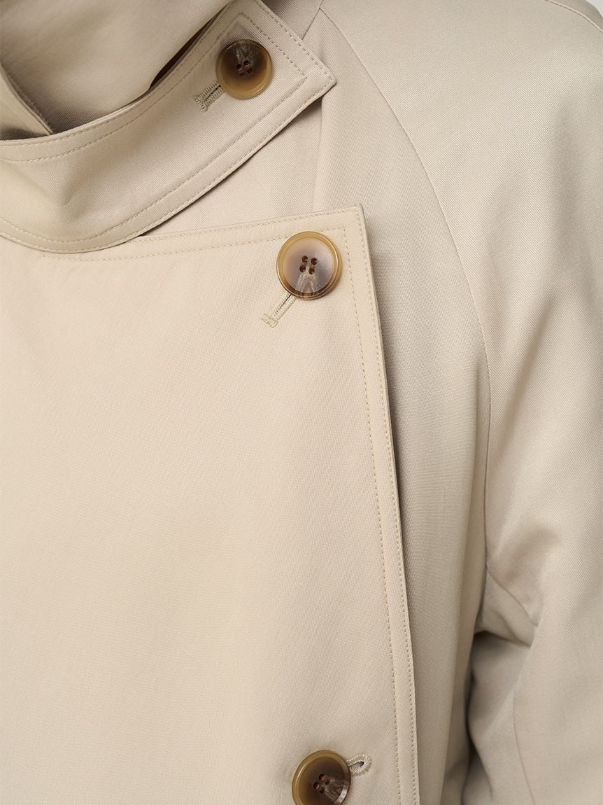 Sustainable Layered Cape Trench Coat - Image 17