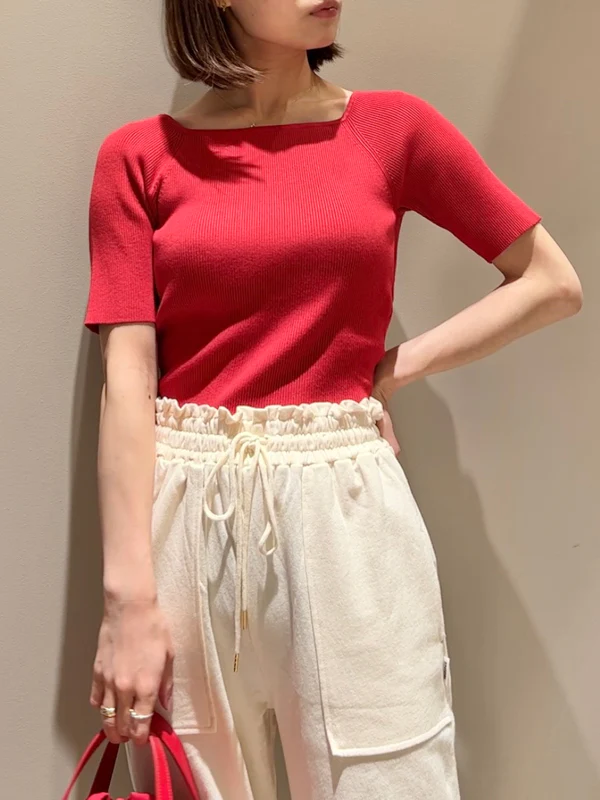 Sustainable Ribbon Backless Knit Tops - Image 7