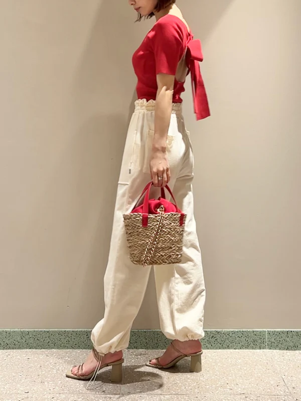 Sustainable Ribbon Backless Knit Tops - Image 9