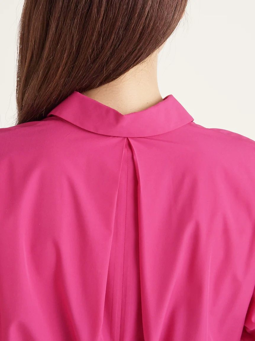 Sustainable Back Slit Maxi Shirt Dress - Image 12