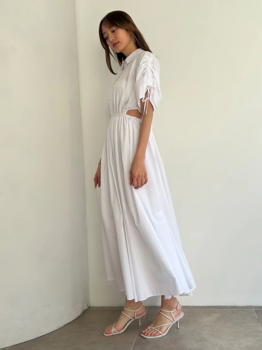 Sustainable Back Slit Maxi Shirt Dress - Image 20