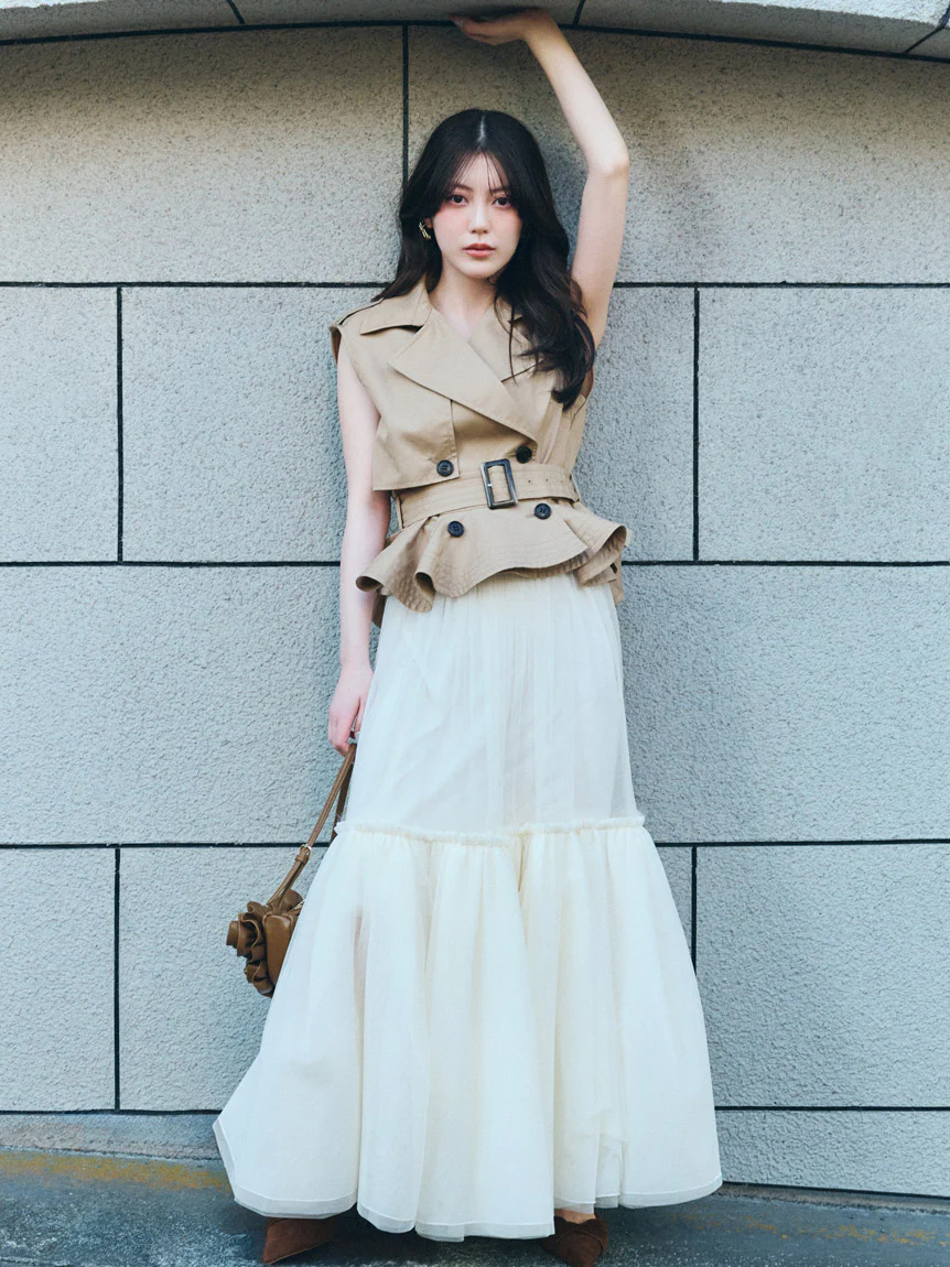 Trench Tulle Set Dress - Image 10