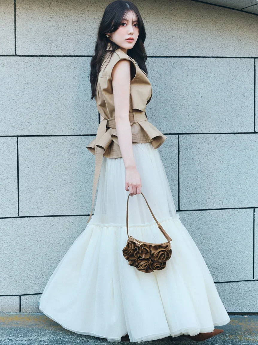 Trench Tulle Set Dress - Image 11