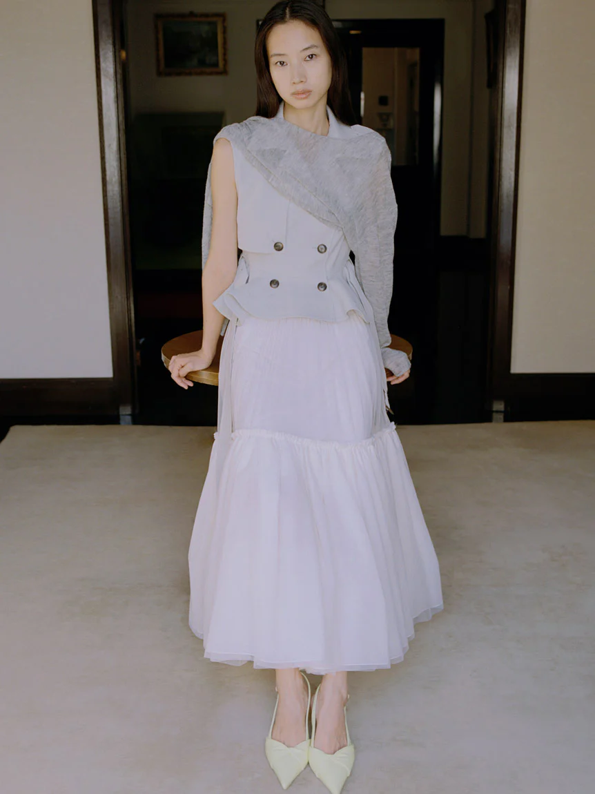 Trench Tulle Set Dress - Image 21