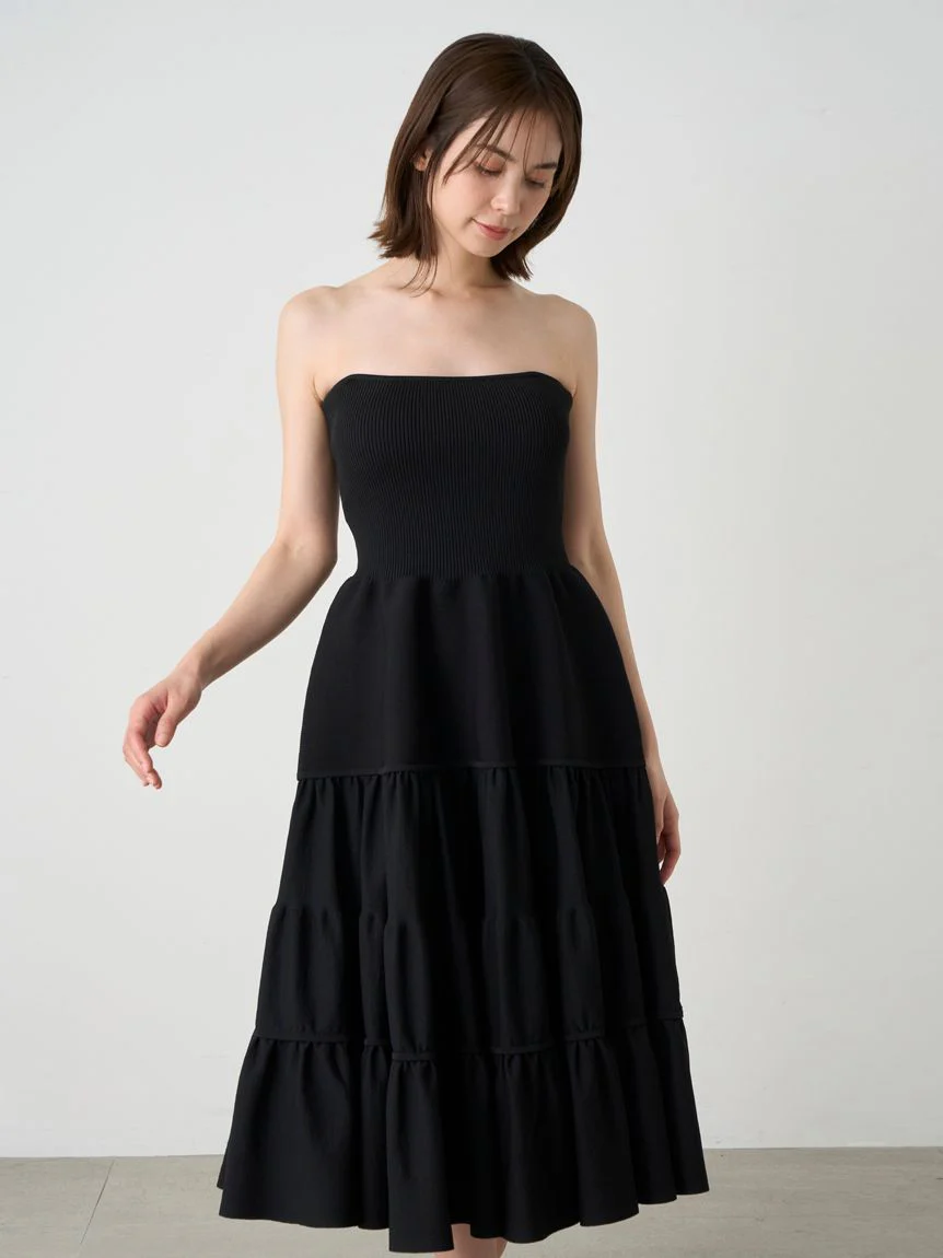 Tube Knit Tiered Dress - Image 11
