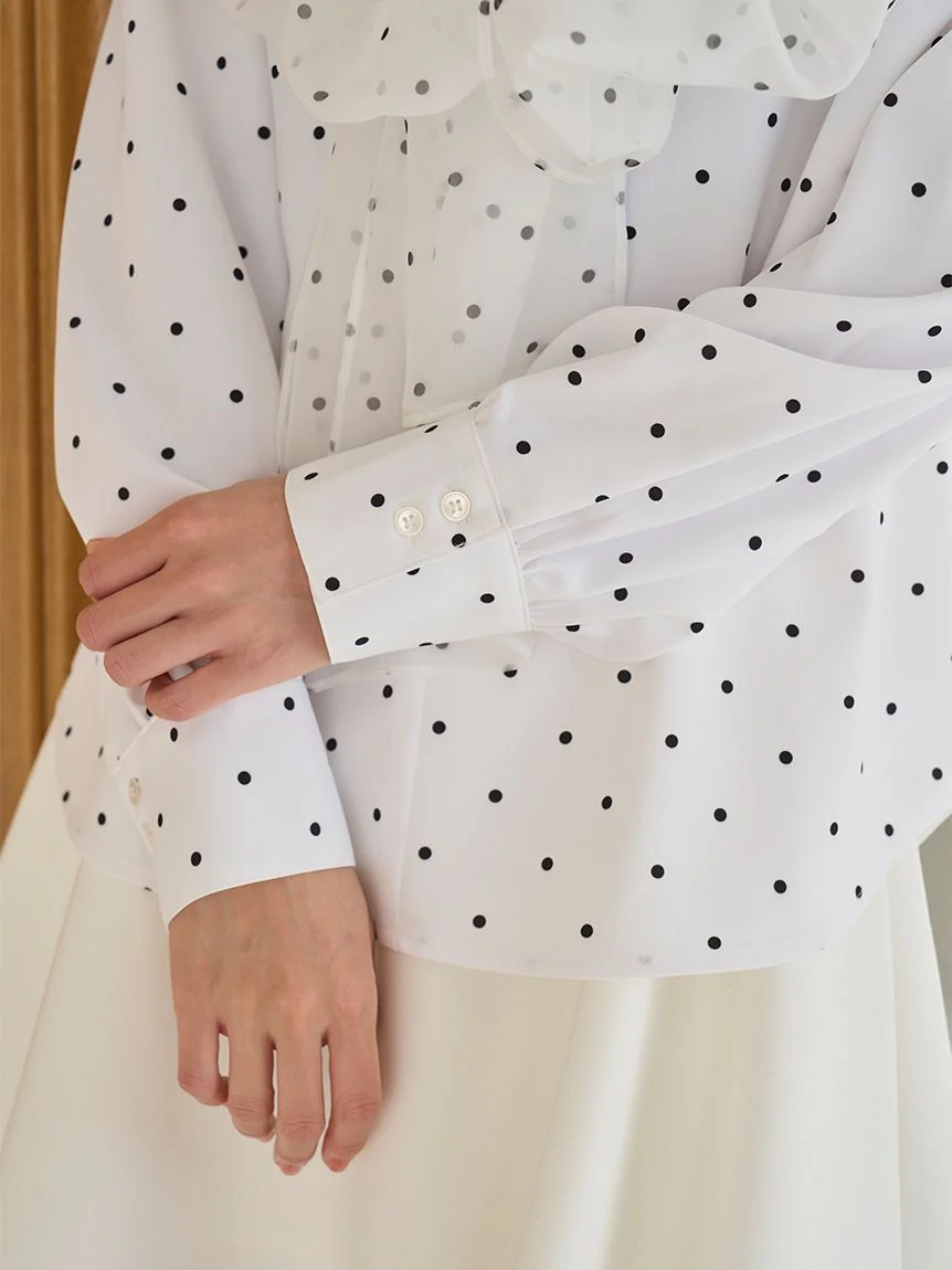 Tulle Tie Blouse - Image 13