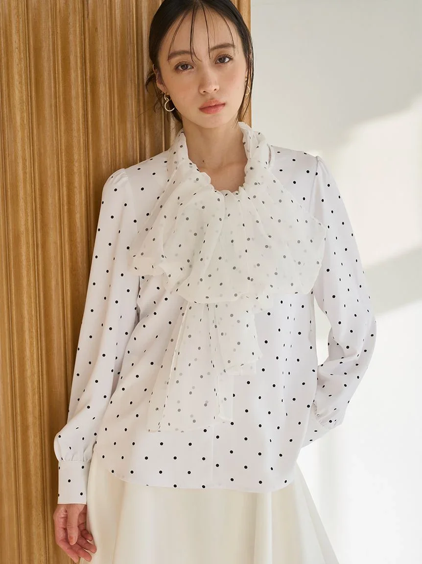 Tulle Tie Blouse - Image 9