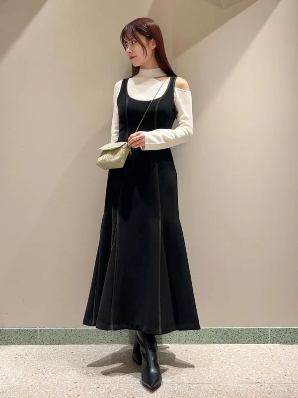 U-neck Fit-and-Flare Maxi Dress - Image 5