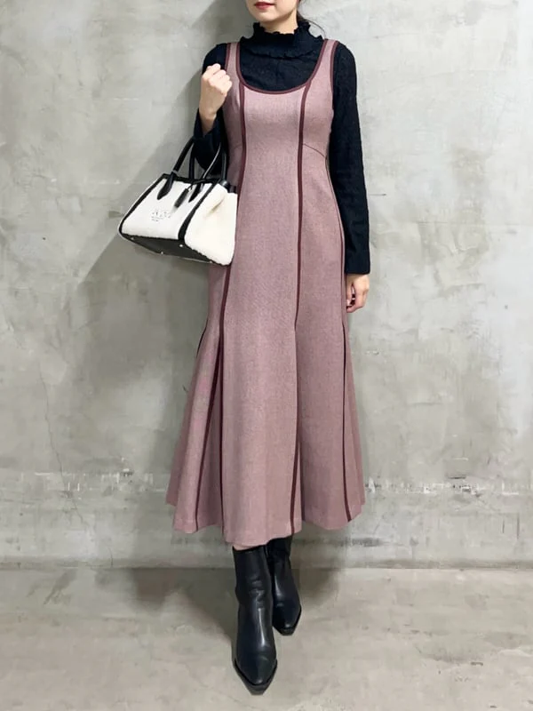 U-neck Fit-and-Flare Maxi Dress - Image 6