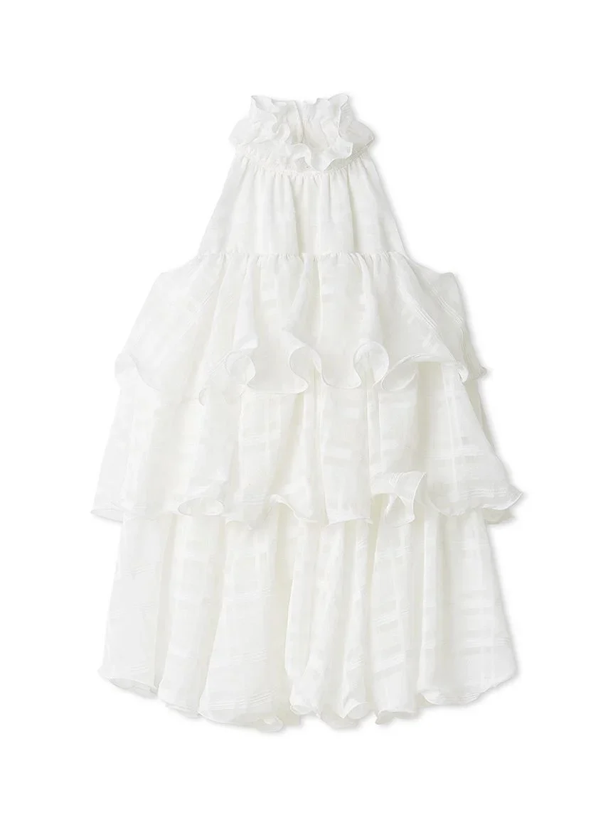Volume Airy Mini Dress - Image 2