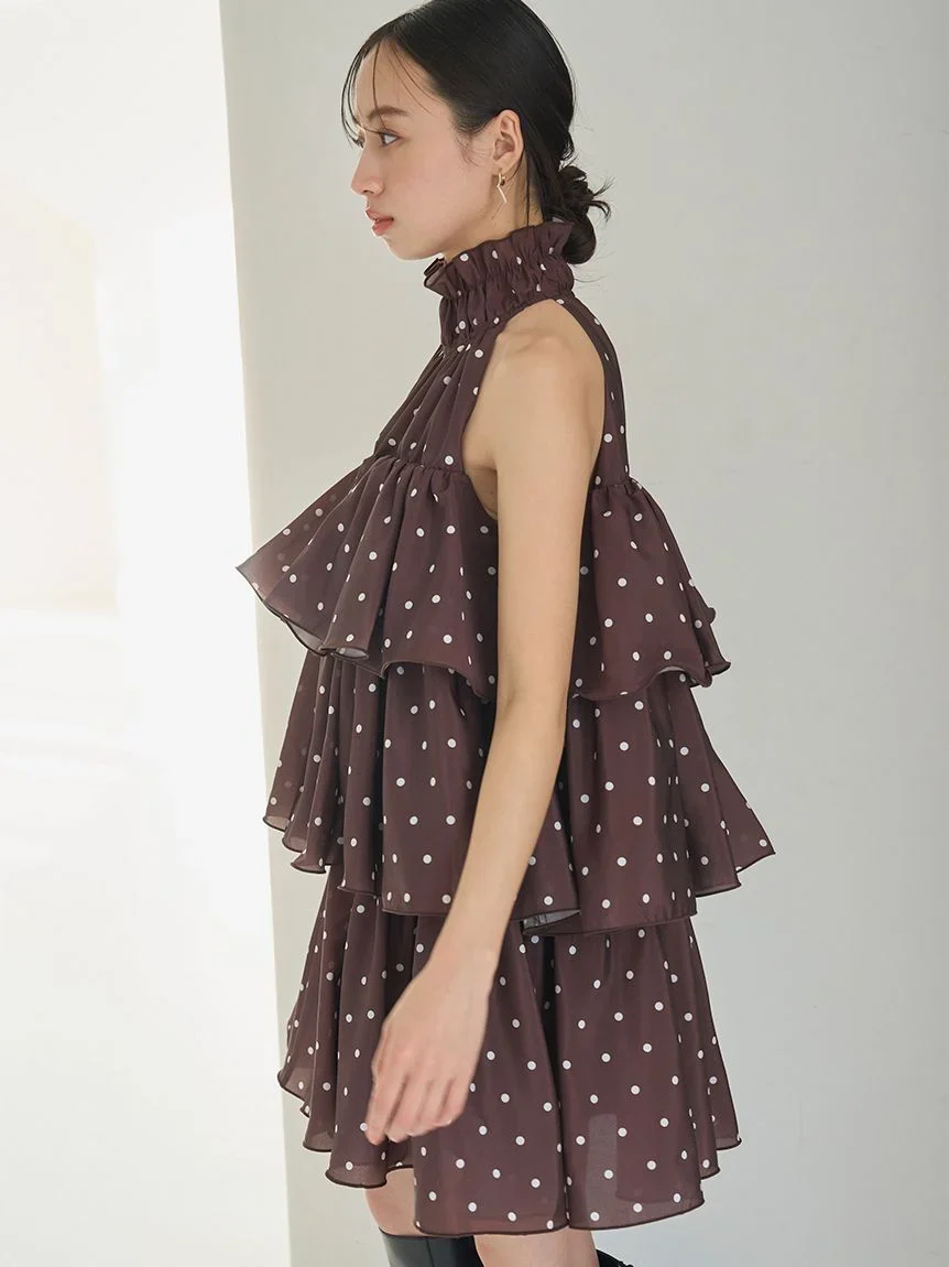 Volume Airy Mini Dress - Image 23