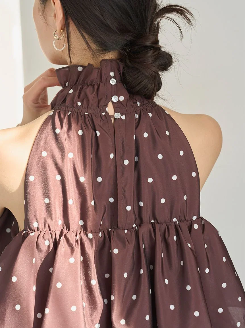 Volume Airy Mini Dress - Image 25