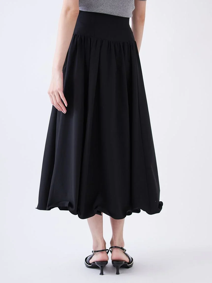 Volume Taffeta Long Skirt - Image 12